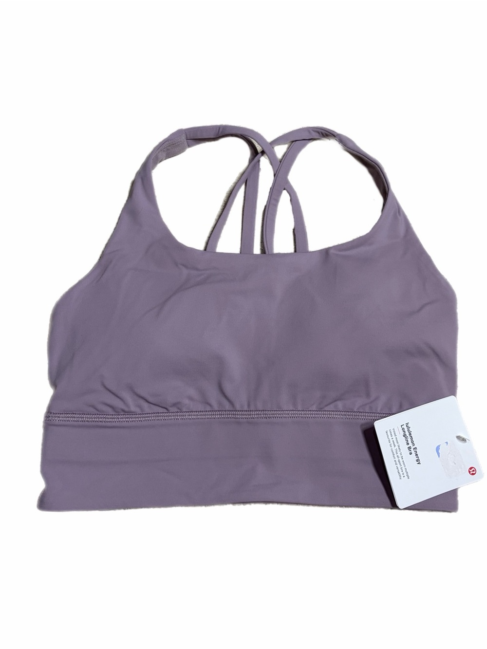 NWT Lululemon Energy Longline Bra Medium Support, B-D (Lotus Lavender) Size 4